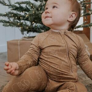 Western Santa Pajamas - Size 3-6 Months - Holiday Fun!